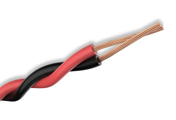 factory supply double core wire 20AWG 18AWG 17AWG 15AWG 13AWG 2 core twisted pair electric wire cable for lighting