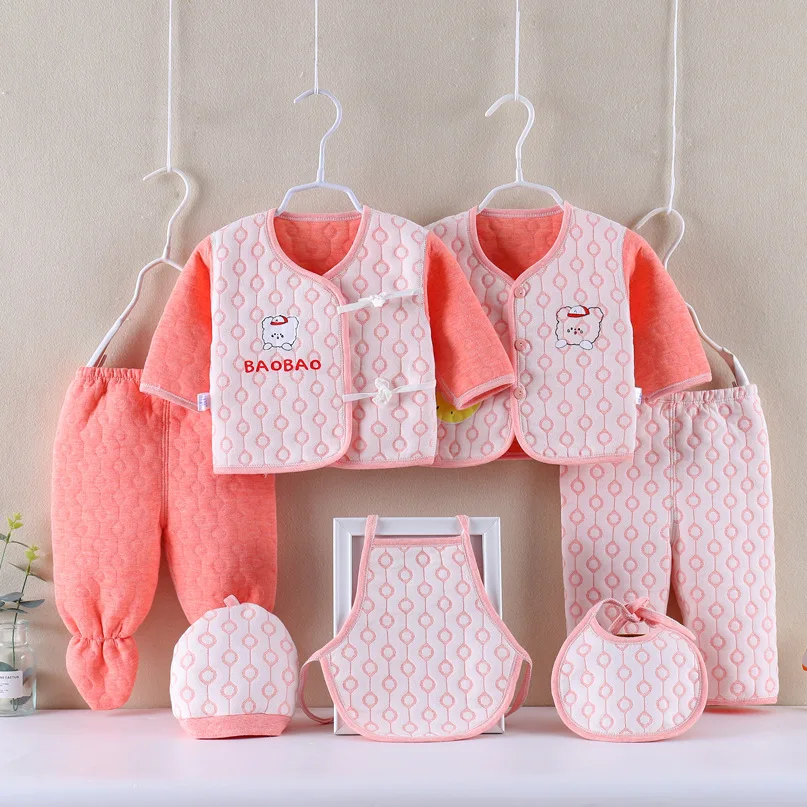 Sell well Baby Four Seasons Seven-piece Suit 0-12 Months newborn Suit Baby Gift Box Cotton Clothing Supplies