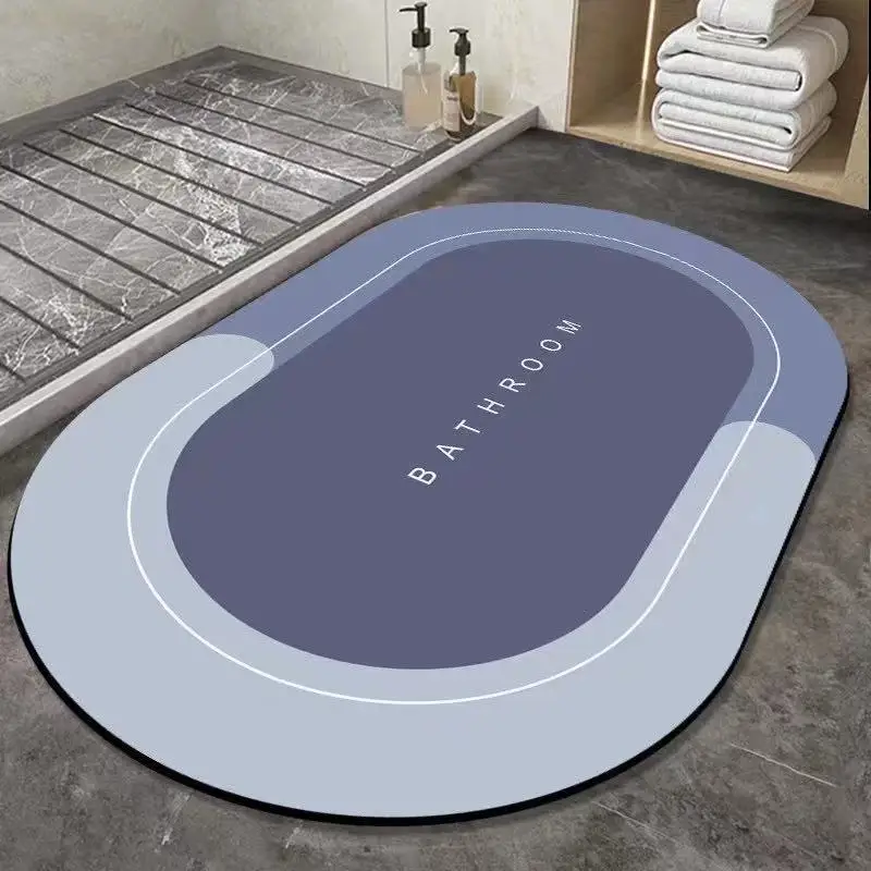 household items soft diatomite mat fast drying bath mat water absorbing