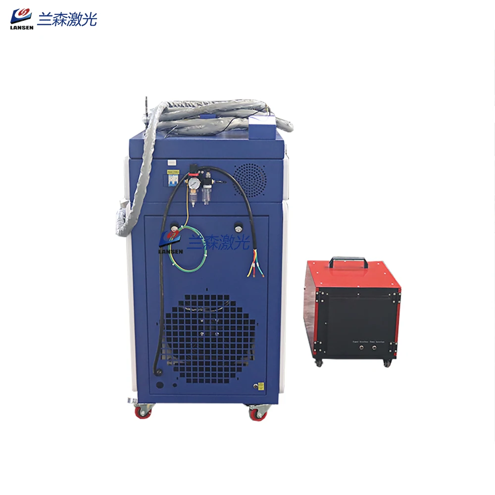 dual feeding 4 in 1 fiber laser welding machine for rust removal oil cleaning metal welding sheet metal cutting equipment