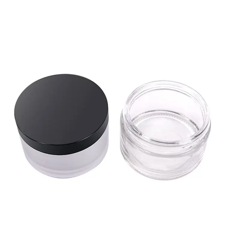200 Ml With Lid 200g glass Jars With Screw Top Lids Frosted Glass Jars With Lids