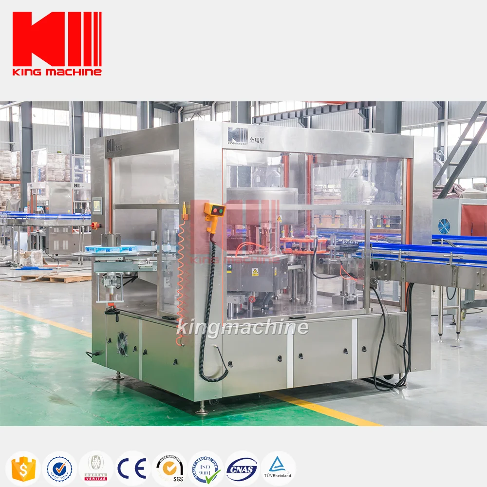 King Machine Automatic OPP Hot Glue Labeling Machine For PET Glass Bottle