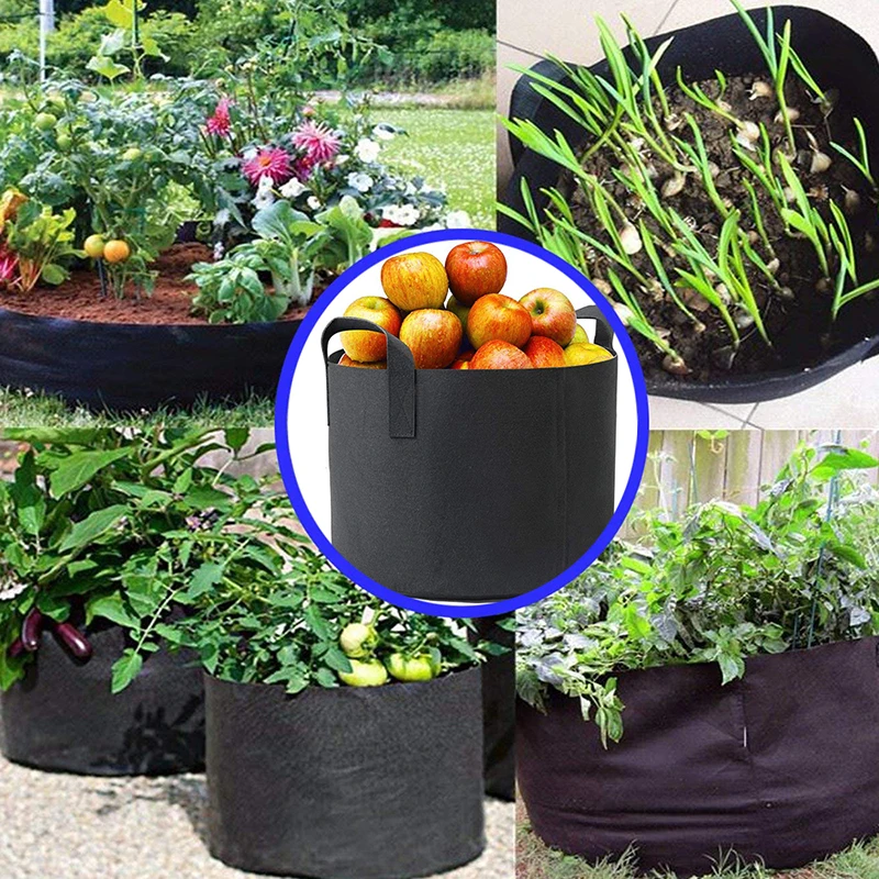 Gardening Non-Woven Seeding Growbags Seedling Nursery Planter Bag Fabric Pots Felt Tree Potato Mushroom Plant Grow Bags