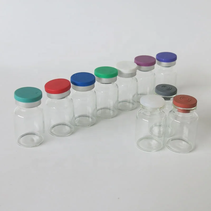 Low minimum order quantity borosilicate 10ml clear glass vials injection medicine pharmaceutical bottle with flip top cap