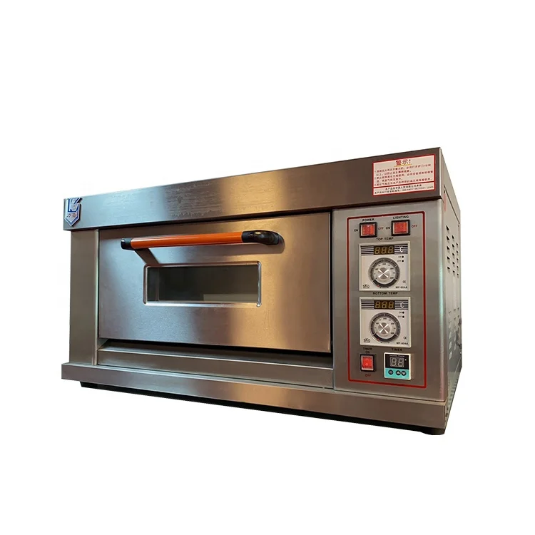 Direct sale durable commercial  use 1 Deck 1 Tray gas bread baking oven with glass door