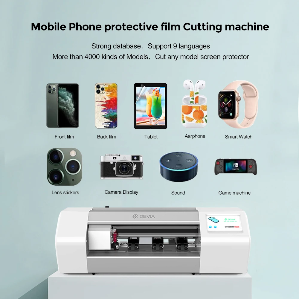 DEVIA High Transparent lminas de gel laminas de hidrogel hidrogel pellicola idrogel cutting machine film for iphone 13