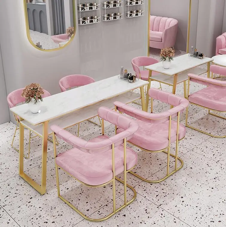 Foshan Great Modern Luxury Cheap Price Manicure Station Nail Salon Table Manicure Table For Beauty Salon