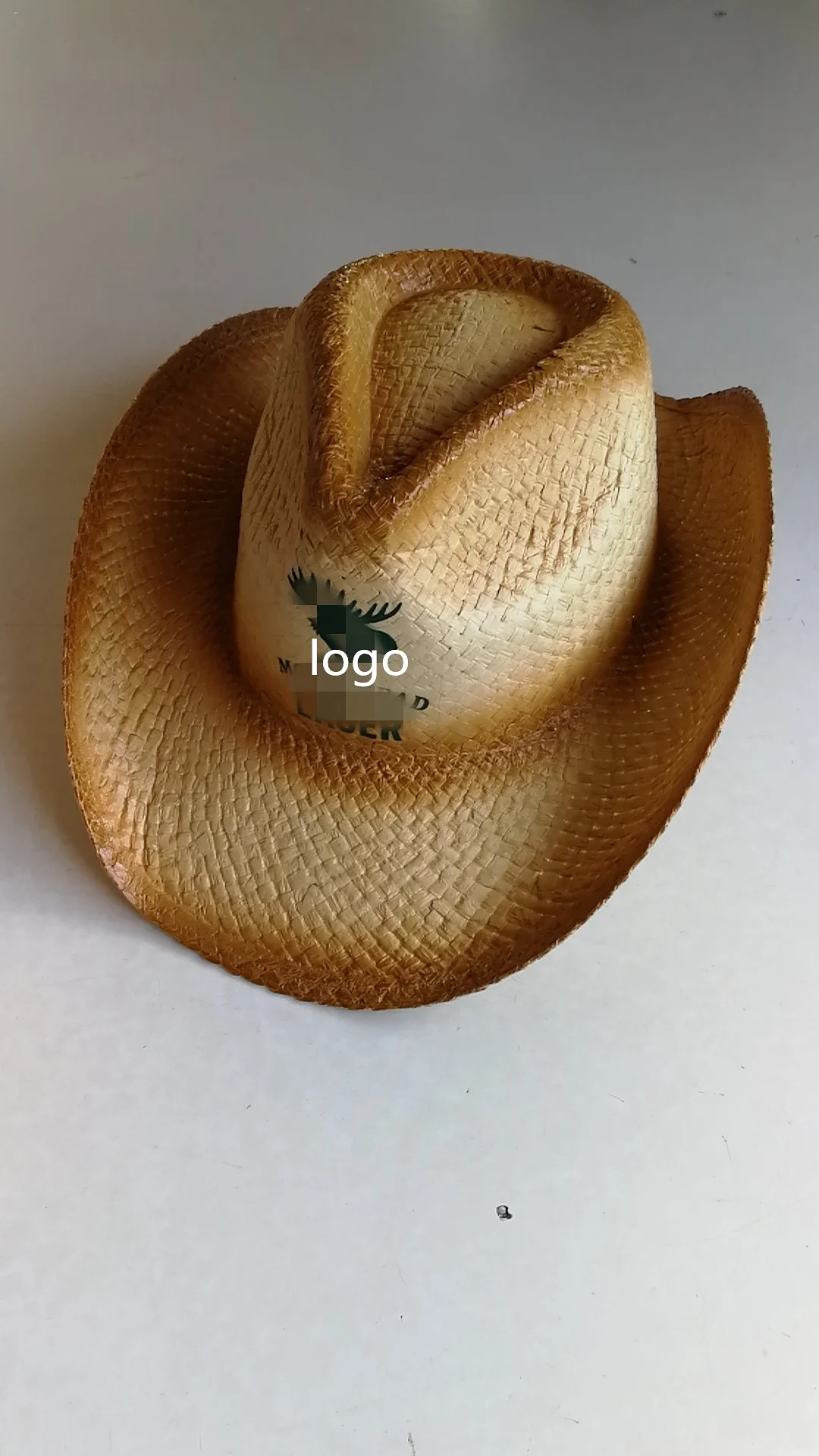 Поставка с завода 2021, заводская цена, цветная Классическая бумажная соломенная ковбойская шляпа с принтом и индивидуальным логотипом