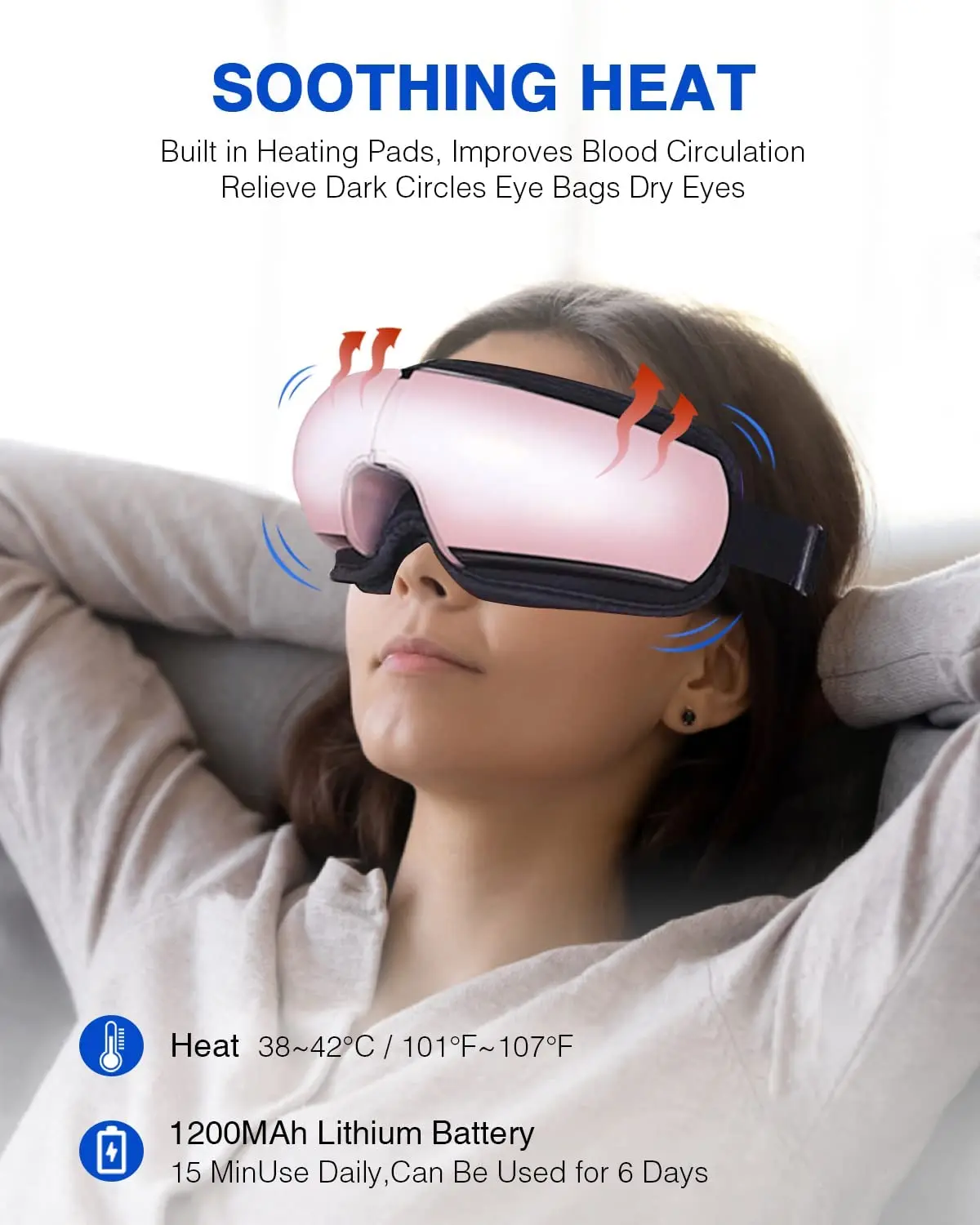 Светящаяся микротоковая портативная маска для глаз от физической мудрости Массажная Терапия ausrushock массажное оборудование