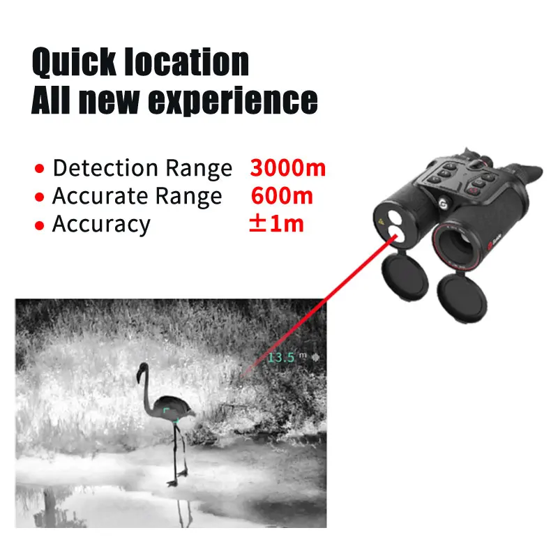 Guide TN450 laser rangefinder for hunting infrared thermal binoculars handheld thermal imaging binoculars