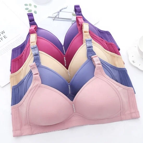 1.76USD BR169 Solid color simple style big size 36-46C bra women underwear bra, plus size bra, sports bra for women