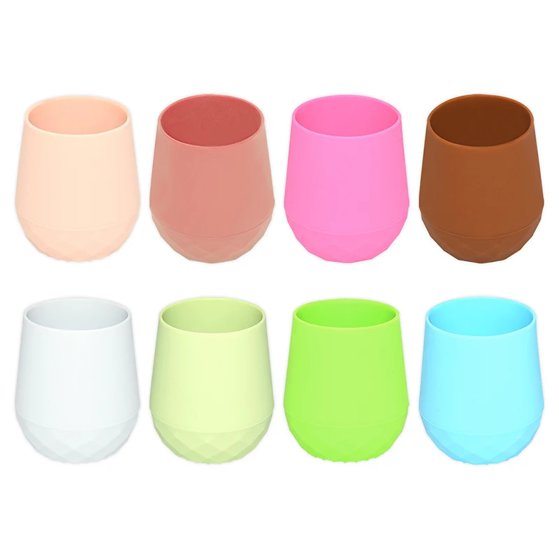 BHD Non-toxic Infant Spill Proof Baby Tiny Water Drinking Learner Cup BPA Free 100% Silicone Toddler Training Cups