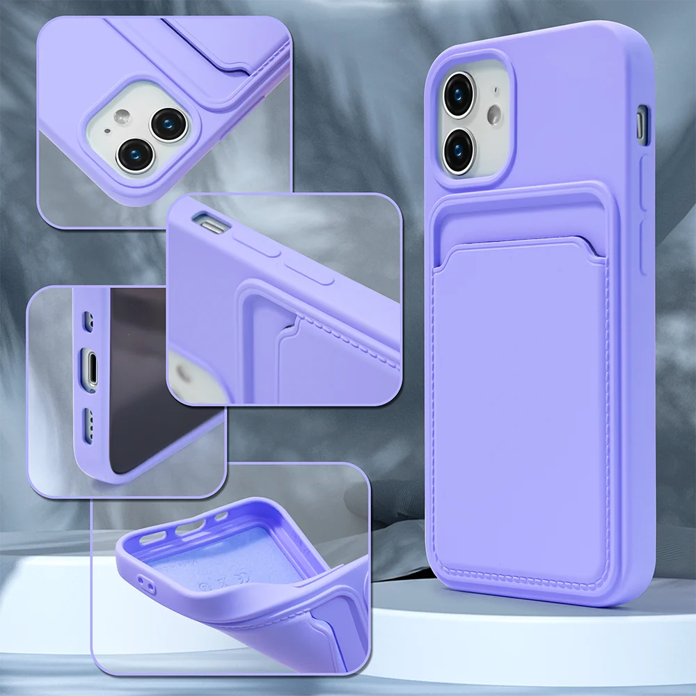 wholesale TPU cute blank mobile cell phone cases with card pocket for huawei iPhone XR 12 13 pro MAX Samsung back cover case