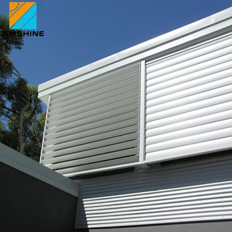 6 метров низкая цена солнцезащитные моторизованные алюминиевые жалюзи для наружной