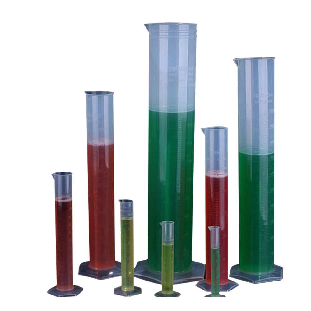 Good Quality Plastic Measuring Cylinder 100ML Graduated Cylinder for Chemical Lab