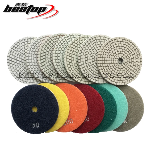 4 Inch Diamond Flexible Granite Wet Polishing Pad