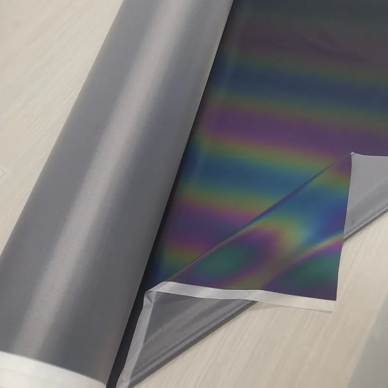Rainbow 100% Polyester Reflective Fabric for Fashion Garments