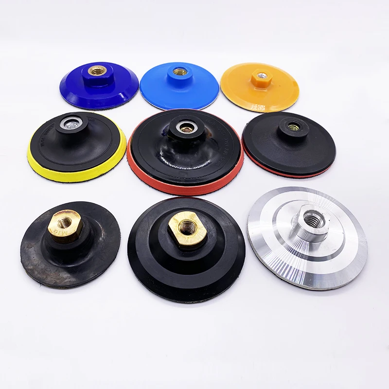 Low Price High quality plastic 3/4/5/6/7 inch M10/14/16 foam polishing pad use with sand paper