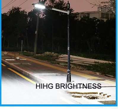 Light Control Radar Sensor ABS Housing Outdoor IP65 Waterproof 200w Solar Led Garden Light with Remote control