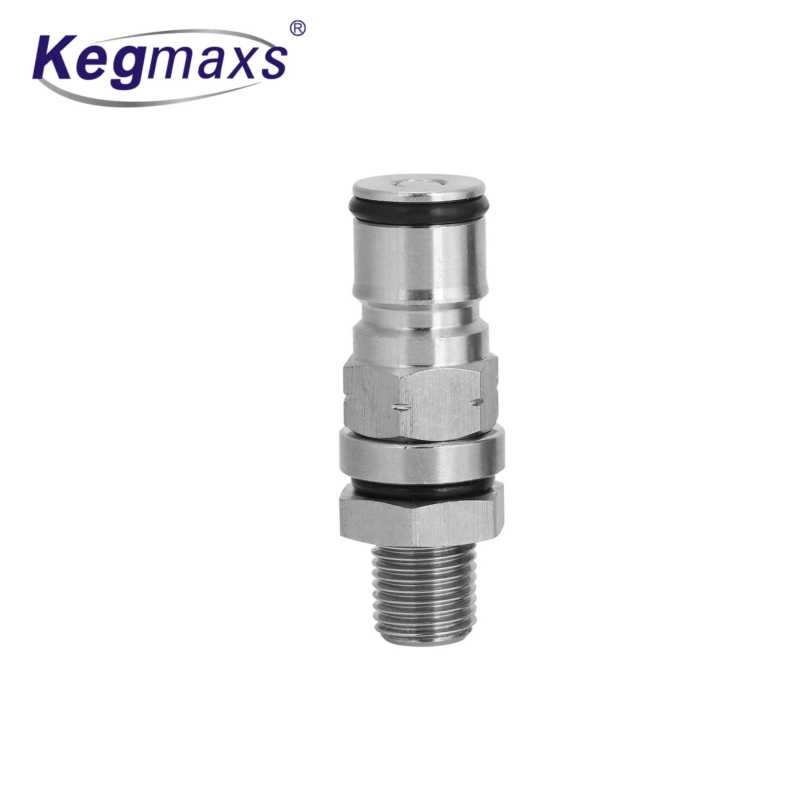 Kegmaxs Homebrew Beer Ball Lock Keg Gas In Adapter 304 Stainless Steel Post Homebrew Accessory for Cleaning Beer Brewing