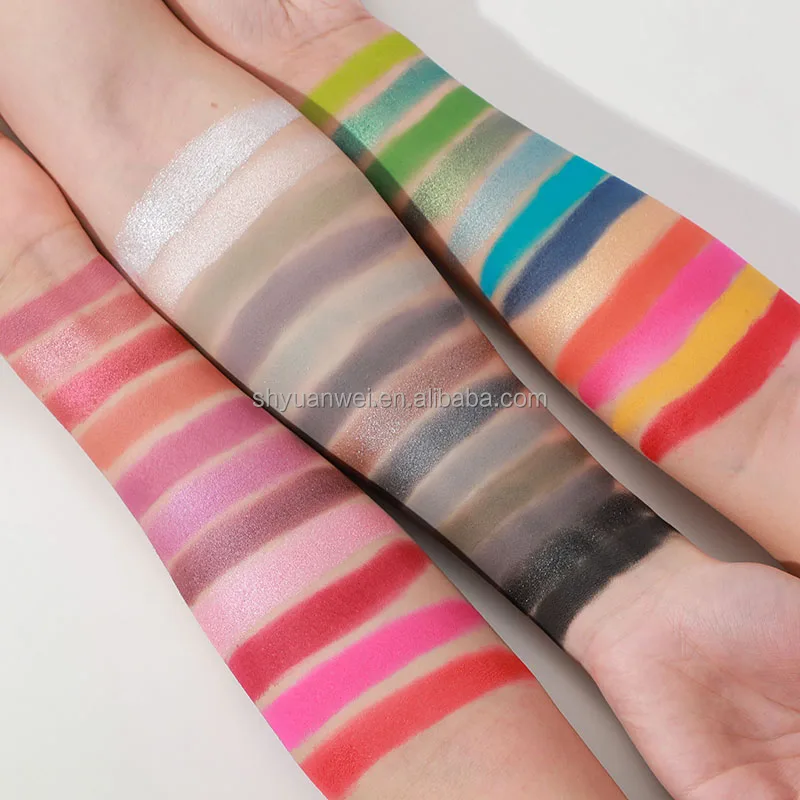 ES67  Exclusive Multi Color Makeup Eye shadow Palette Customized Glitter Eyeshadow Pigment