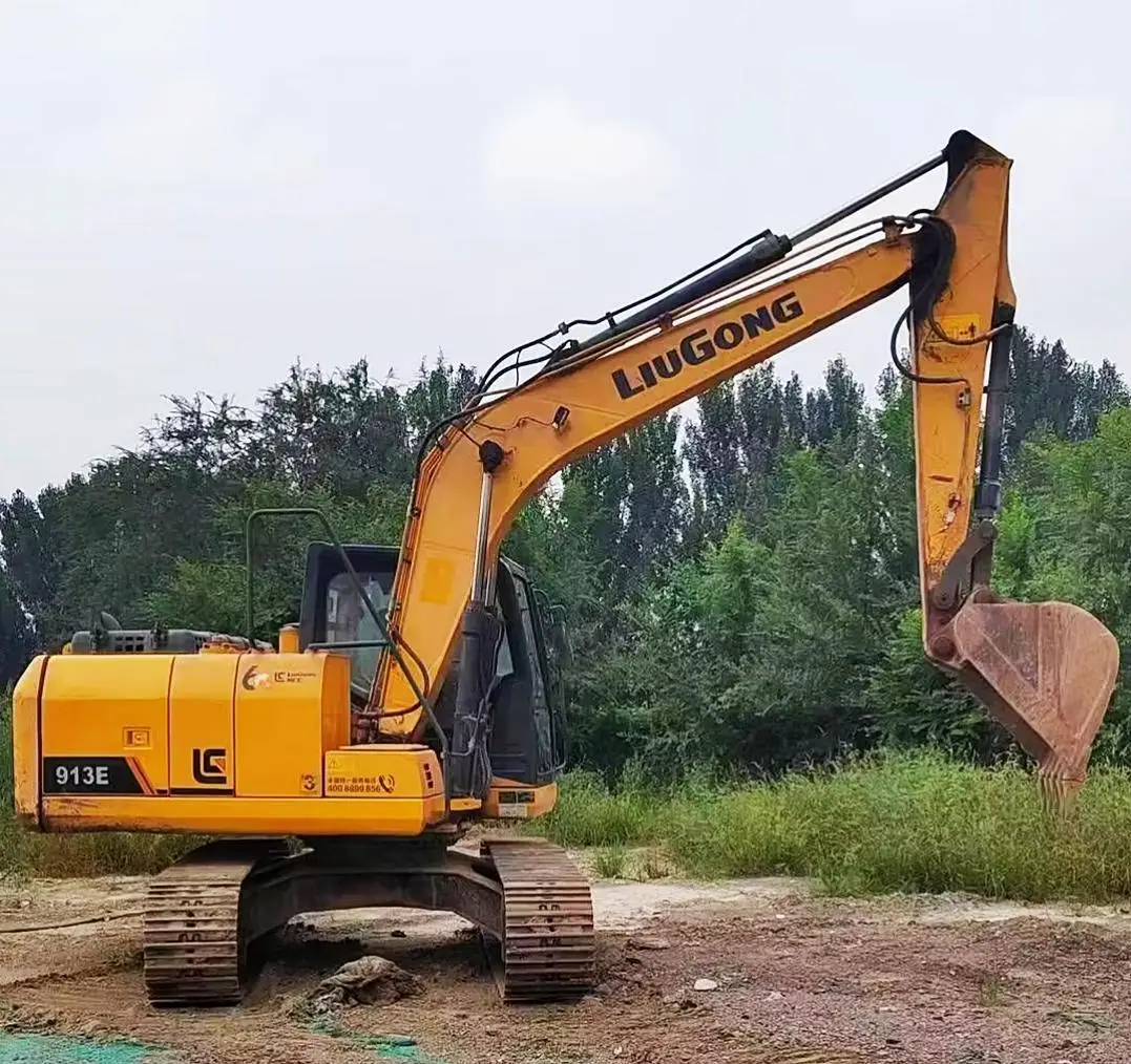Chinese Used excavator of LiuGong CLG913E price list 13ton  hydraulic crawler excavator for sale