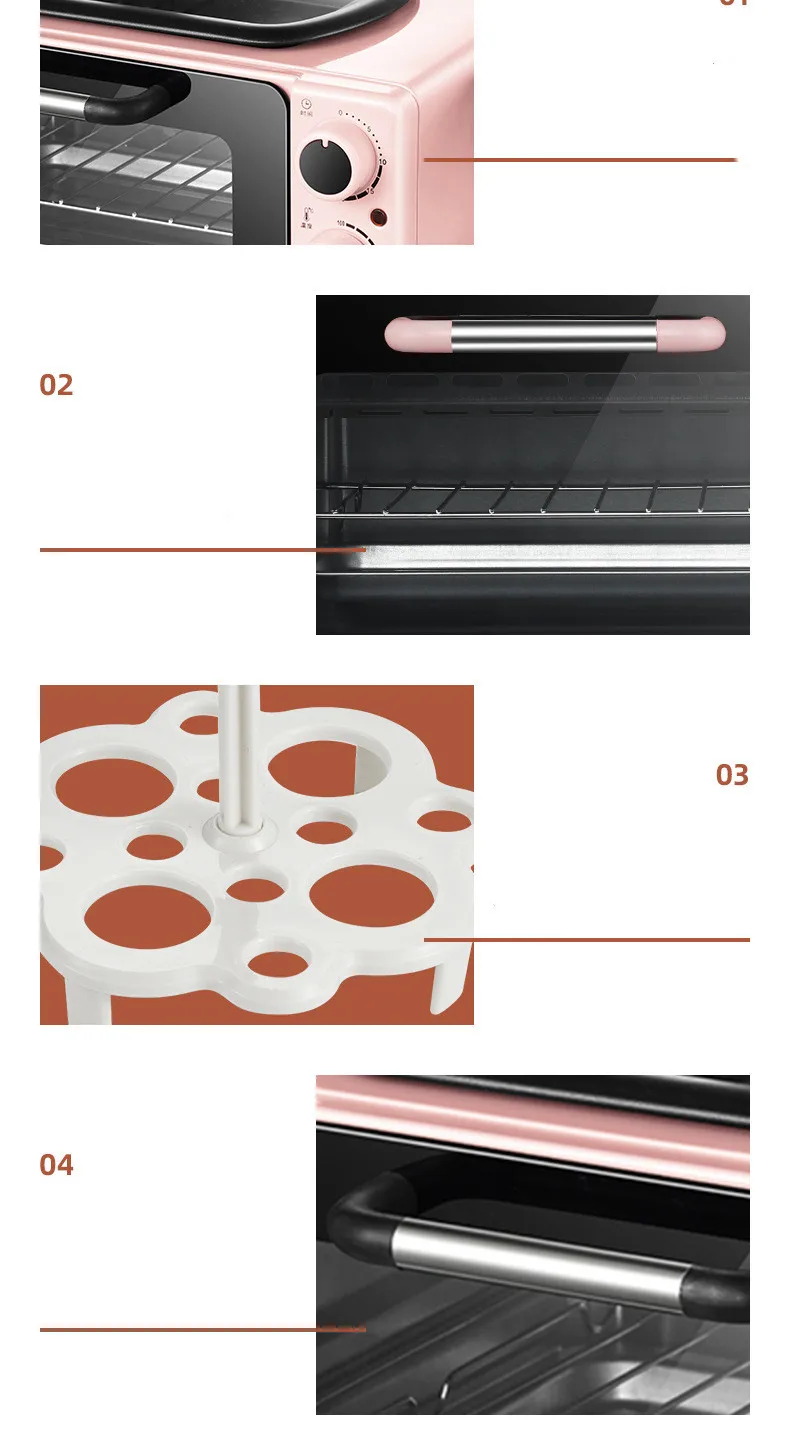2024 Three in One Breakfast Machine Household Biscuit  Breakfast Cake  Baking  Cake Machine Hot Sell