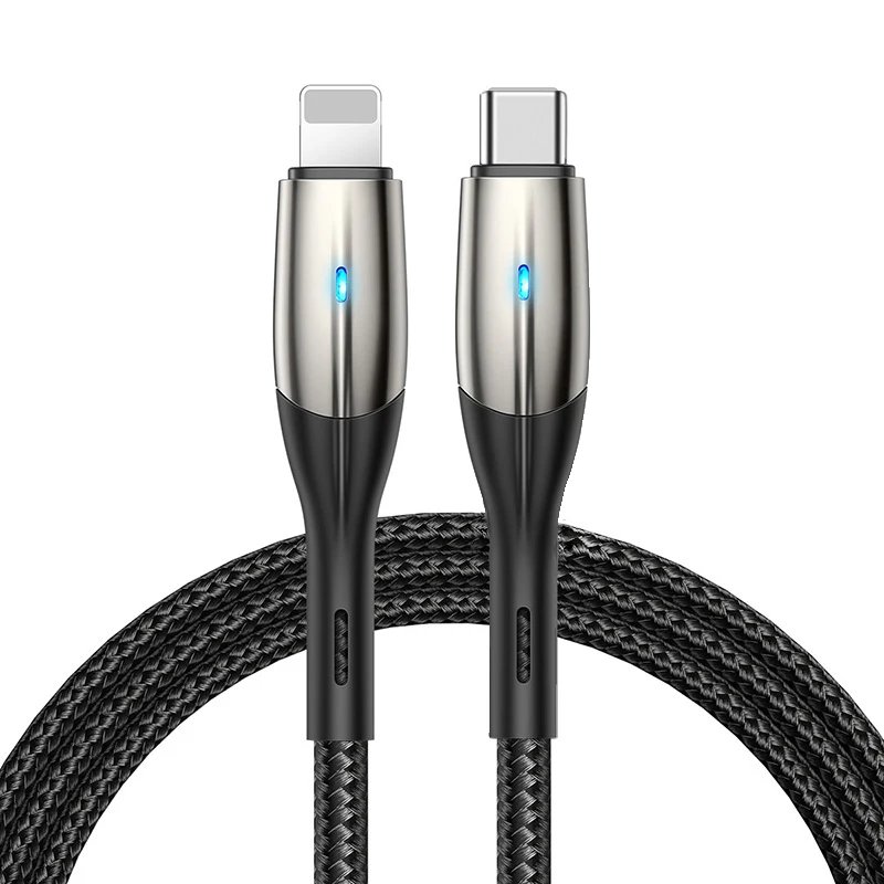 Zinc Alloy MFi C94 USB C to Lightning Cable 3.3ft 1M for iPhone 14/13/12 Pro Max/XR/XS