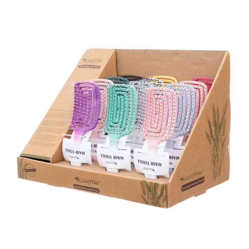 Fashion Design Hair Comb for Women detangling small curly hair brush Hollow Brush Wet And Dry Hair Detangling Brush