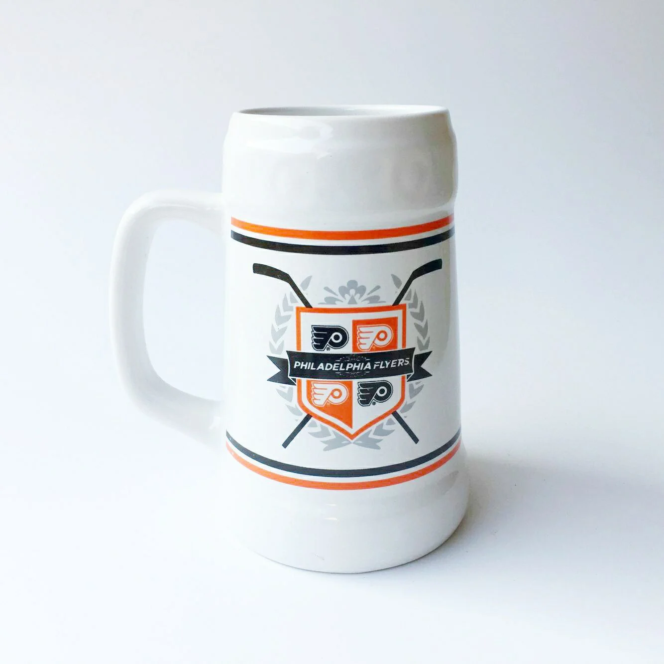 Wholesale Ceramic Beer Mug With Handle Large Capacity Drinking Mugs Printing Pattern Customization
