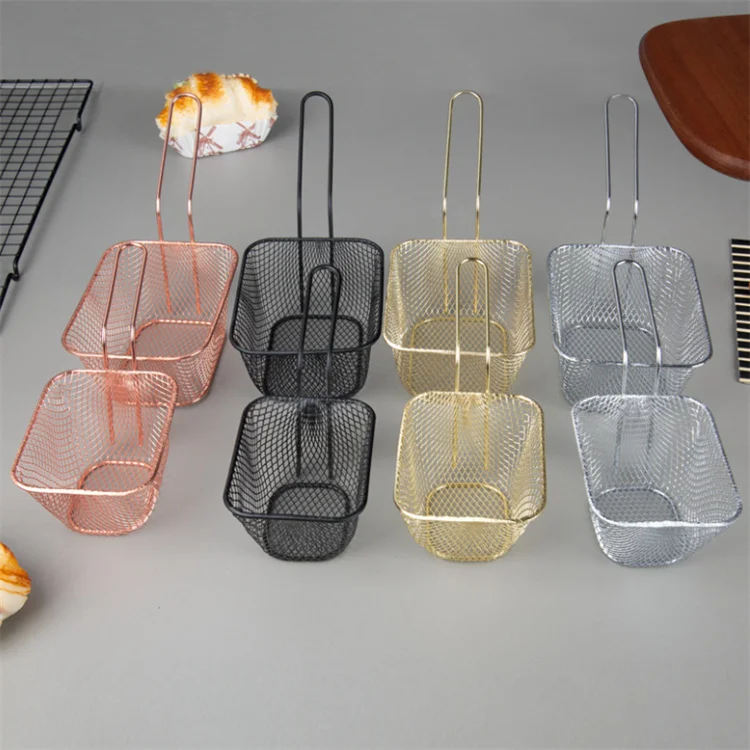 Kitchen Cooking fried wings french fries baskets Square Fry Basket
