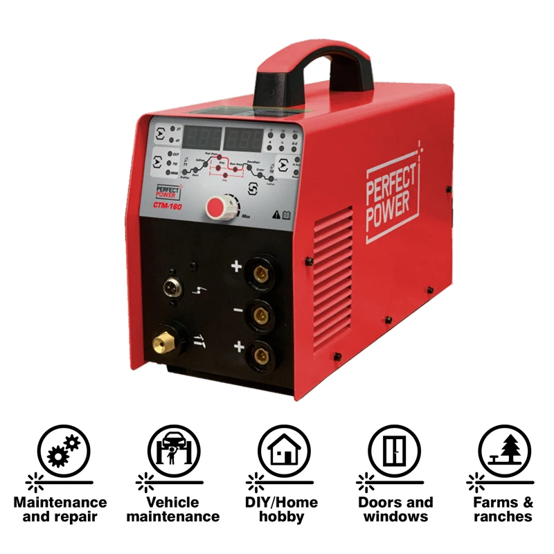 Welder Machines CTM-160P Arc Plasma Cutting Machine Cutter MMA Welding HF TIG Inverter DIY Welders