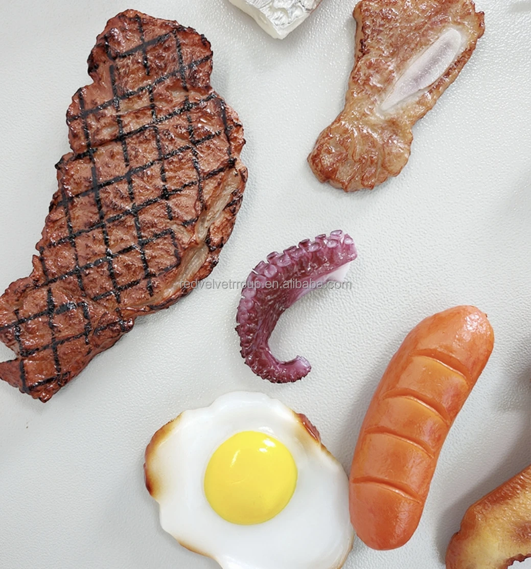 Birthday Simulation Fried Chicken Restaurant Flavour Artificial Meat Display Decor Beef Burger Food Plastic Legs Fake Meat