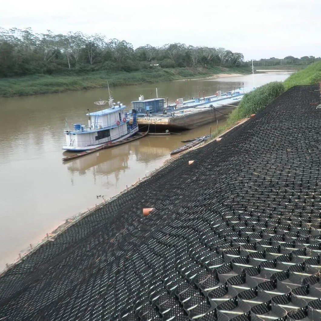 Geotech Lattice Geocell Ground Grid Paver Wholesale Plastic Gravel Stabilizer Gravel HDPE Geocell Grid Astm Geocell