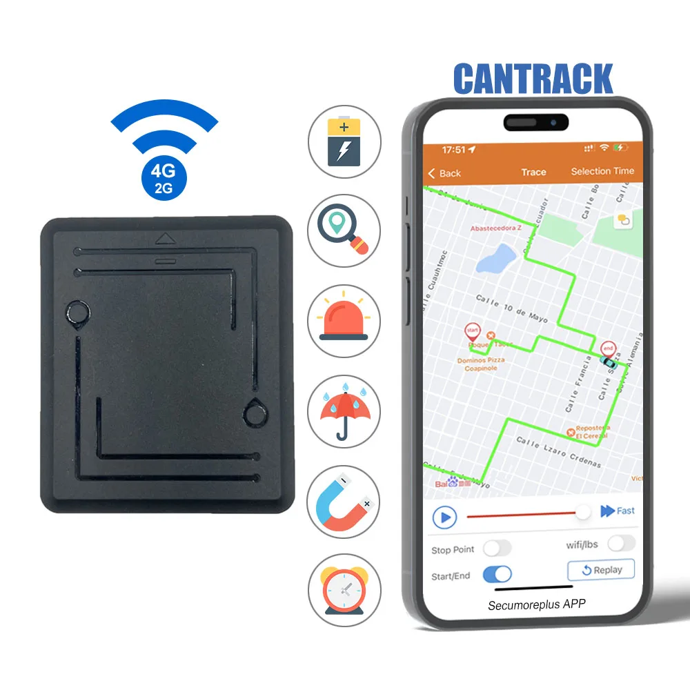 3 Years Standby Non-Rechargeable Wireless Portable GPS Tracker Magnetic GPS Tracking Device Disposable GPS Tracker