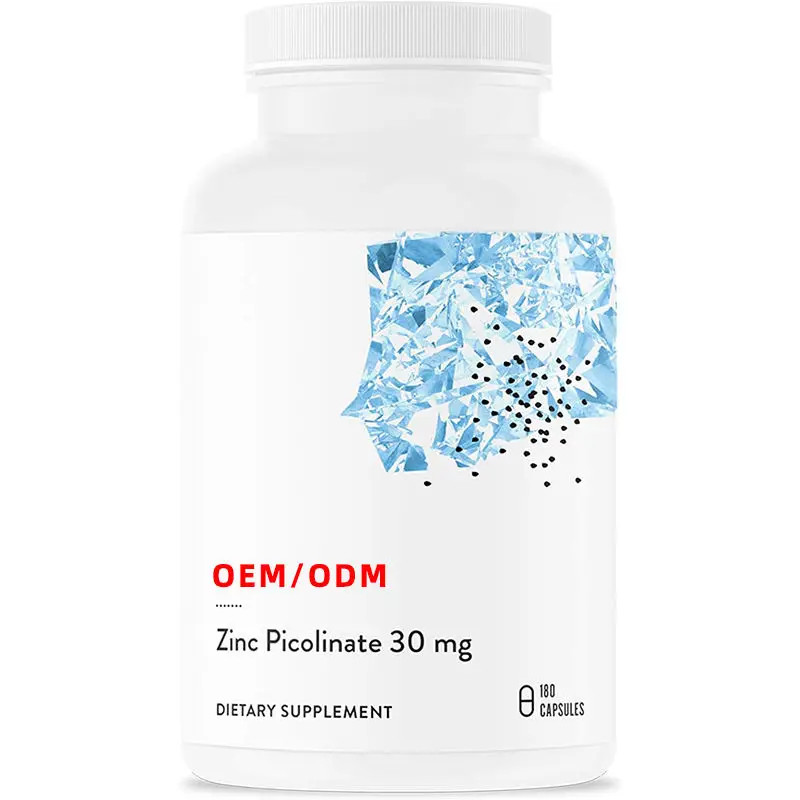 OEM ODM оптом цинк пиколинат 30мг Softgel 60 капсулы роста иммунной функции хорошо поглощается