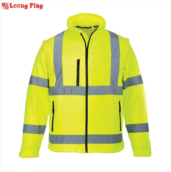 Traffic Winter Hi Vis road Safety Jacket High Visibility Workwear Reflective Safety Jackets With Pockets For Unisex