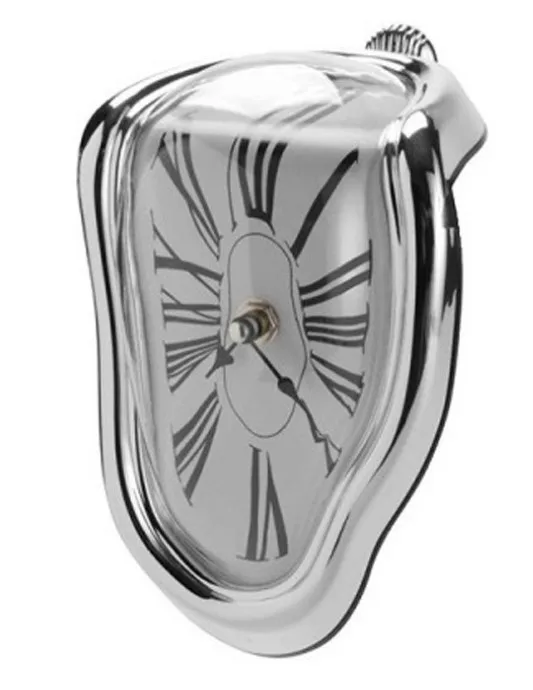 Creative Home Roman Retro Time Space surreal Melting Clocks desk Corner Decorative Crafts