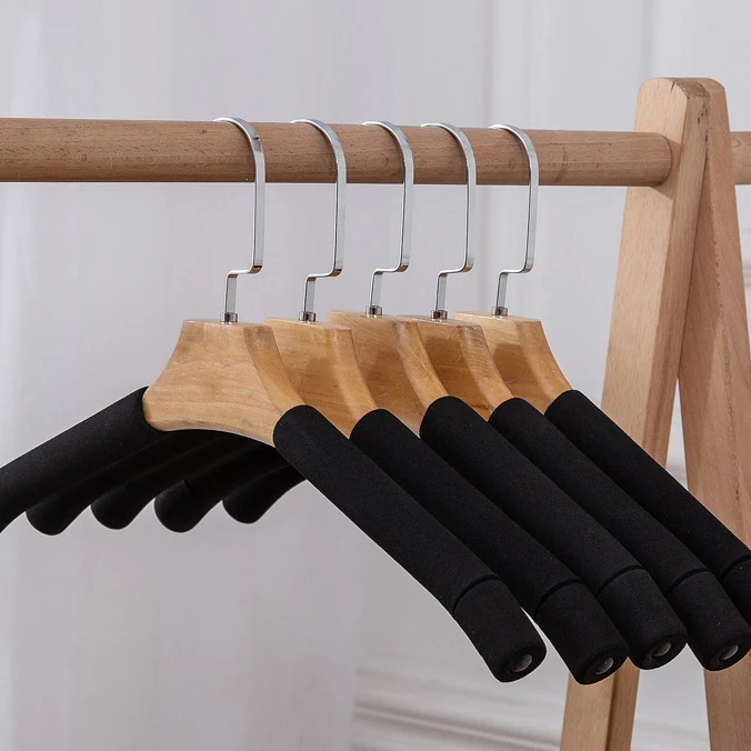black hangers coat hanger wholesale non slip underwear shirt dress suits clothes hanger