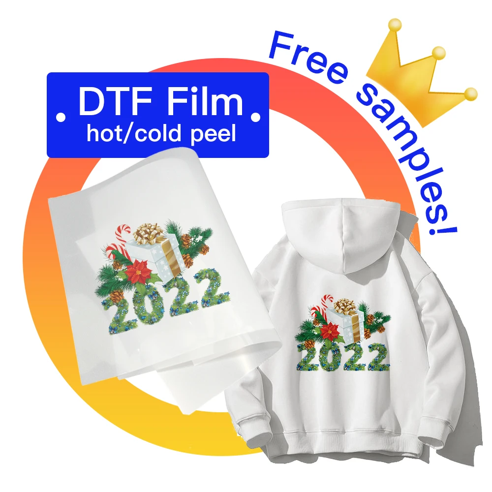 Прямая продажа с фабрики, пленка A4 DTF, оптовая продажа, термопресс для горячей/холодной печати, цифровая пленка пэт для струйного принтера