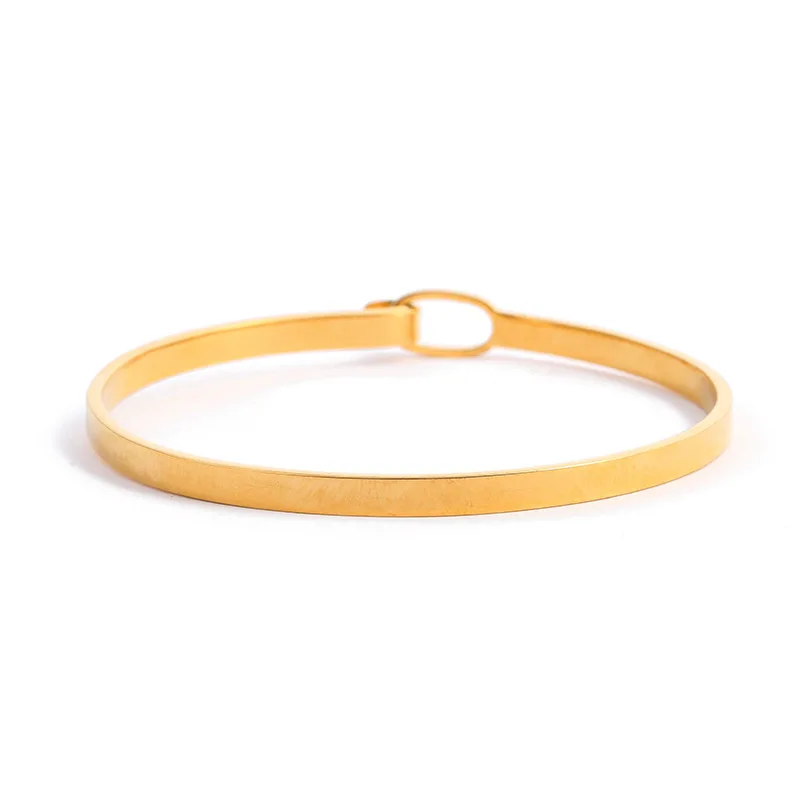 Open Armreif Armband Blank Flexible 4mm Women Custom Logo Engraving Jewelry Stainless Steel Bangles Bracelet