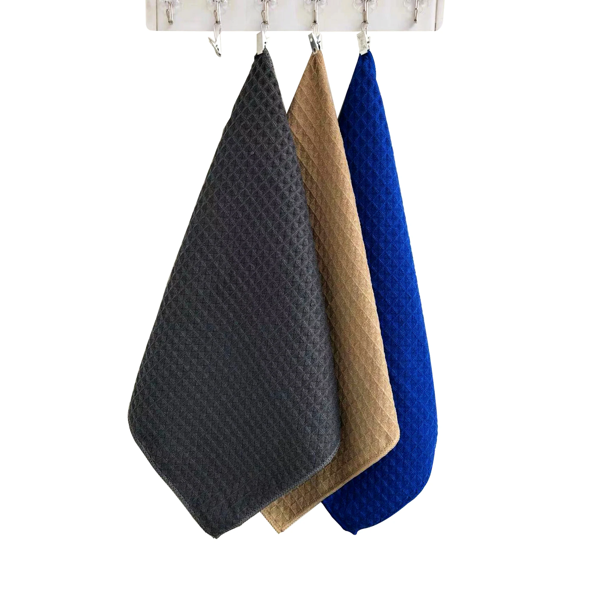 High Absorbent Waffle Kitchen Towel Microfiber Waffle Weave Drying Towel