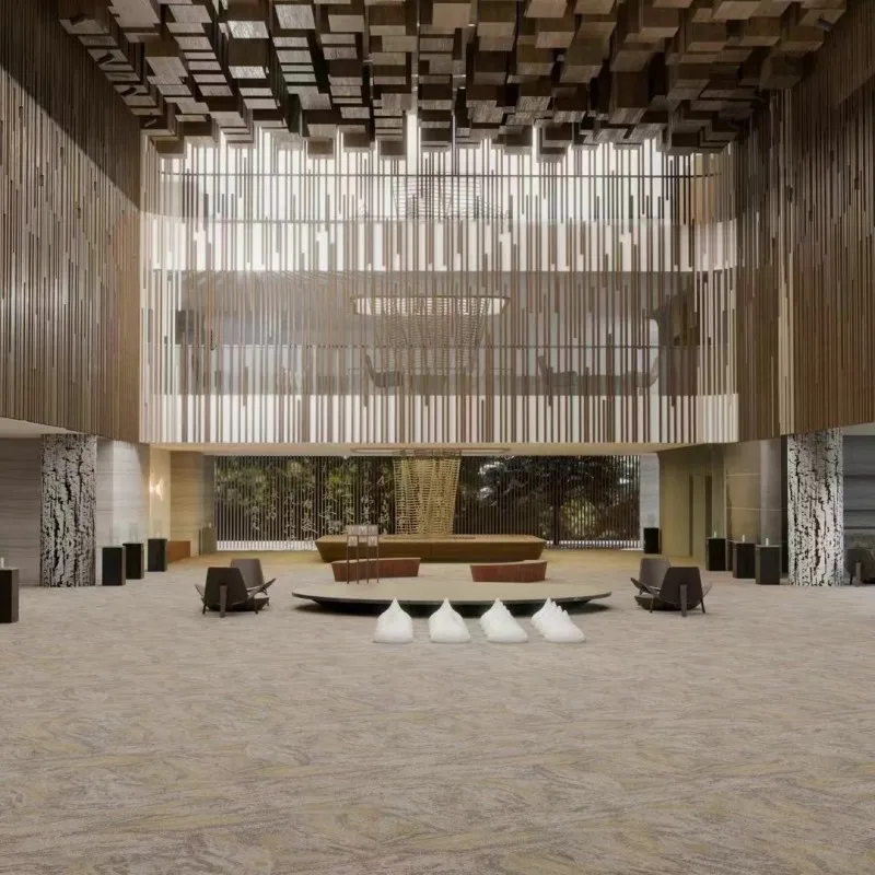 Eco-friendly Commercial Luxury 60x60 Grey Square Carpet Tiles Polypropylene Floor Carpet Tile With Pvc Bottom