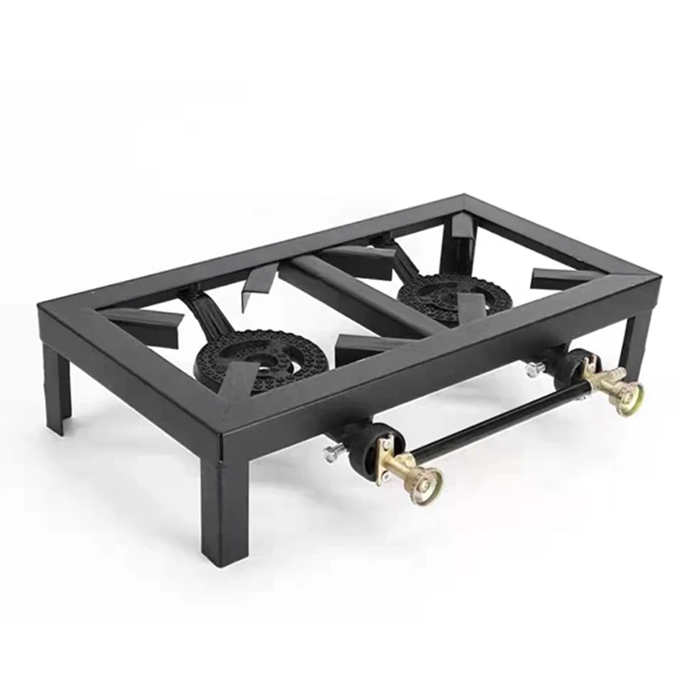 High Quality Best Selling Cooking Cooker Angle Steel Gas Double Stove