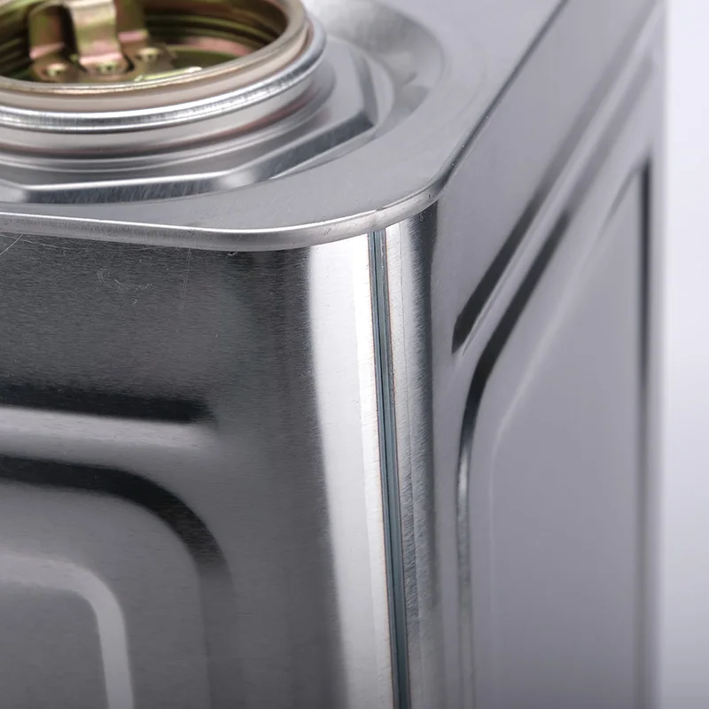 20L printed metal square tin can with handle for chemical oil and paint glue gasoline