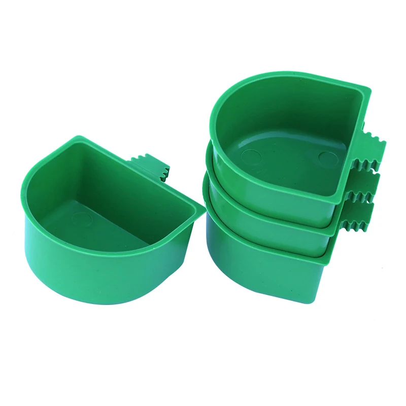 
Plastic Parrot Food Feeder Pigeon Bird Cage Cup Bird Feeding Cup Pet Water Bowls 