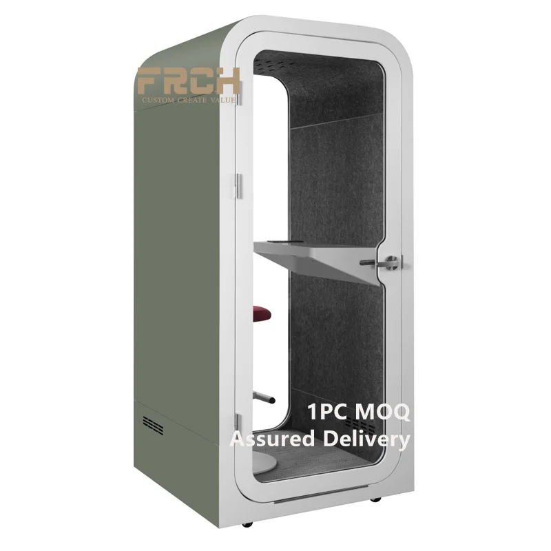 Mini Sound Isolation Booth Public Space Fast Assemble Mobile Soundproof Single Person Acoustic Home Office Pods