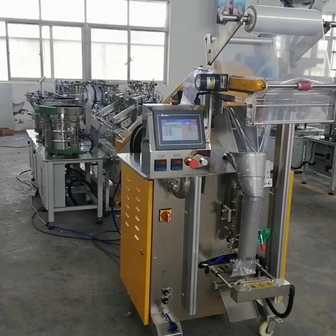 Automatic Plastic Parts Fastener Hardware Sorting Counting and Packing Machine