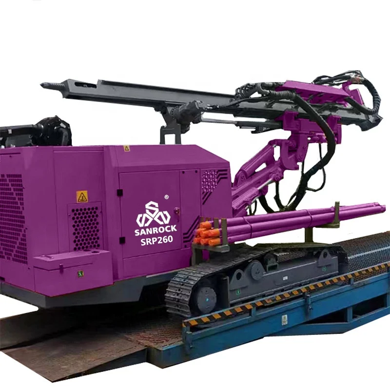 Multifunction hydraulic pile driver solar photovoltaic ground drilling pile driver machine