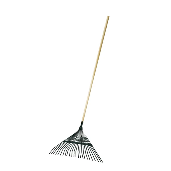 
24T powder coating China black metal leaf rake 
